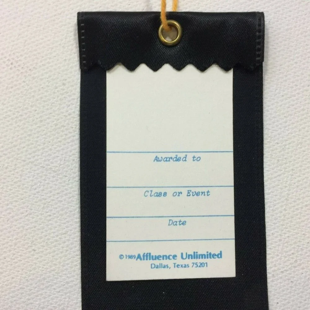 Affluence Unlimited Outstanding Reader Black Gold Ribbon Bookmark 8